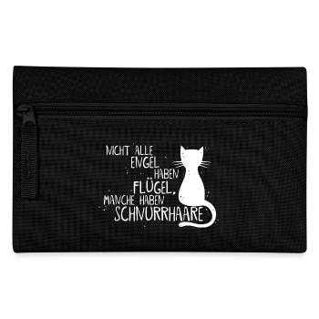 KATZE = ENGEL - Federtasche - Schwarz - Vorne