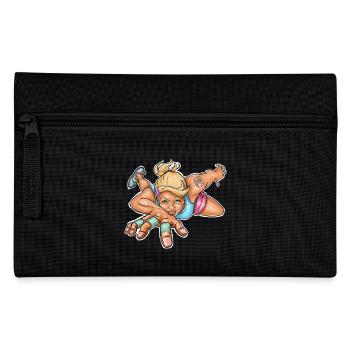 Motif d'escalade - Femme grimpeur - Trousse - noir - Devant