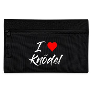 I love Knödel - Federtasche - Schwarz - Vorne