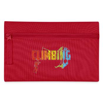 Outdoor Klettern Geschenk Retro Vintage Climbing - Federtasche - Rot - Vorne