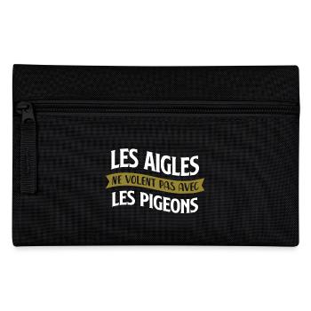 Les aigles et les pigeons - Trousse - noir - Devant