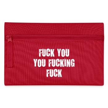 fuck you you fucking scheiß drauf verdammt vulgär - Federtasche - Rot - Vorne