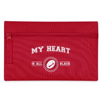New Zealand My Heart Is All Black - Pencil Case - red - Front