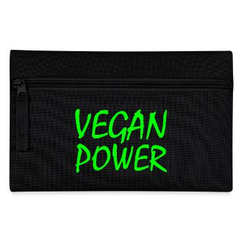 Vegan power - Pencil Case - black - Front