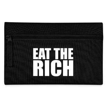 Eat the rich - Federtasche - Schwarz - Vorne