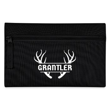 Grantler Hirsch Bayern bayrisch bayerisch grantln - Federtasche - Schwarz - Vorne