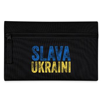 Slava Ukraini - Federtasche - Schwarz - Vorne