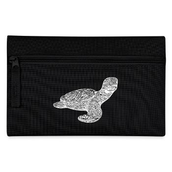 Elegant vintage turtle - Pencil Case - black - Front