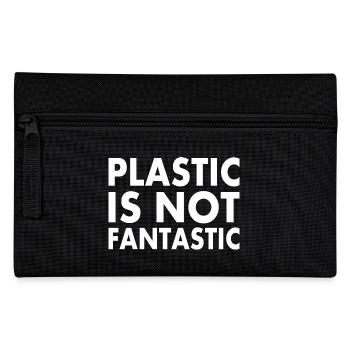Plastic is not fantastic - Federtasche - Schwarz - Vorne