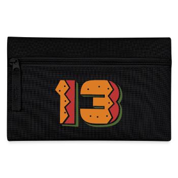 Burger Nummer 13 - 13 Jahre alt Geschenk zum 13. Geburtstag - Federtasche - Schwarz - Vorne