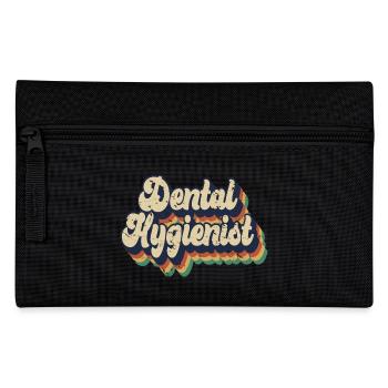 Rétro Hygiéniste dentaire Est. 2023 Dentiste diplômé - Trousse - noir - Devant