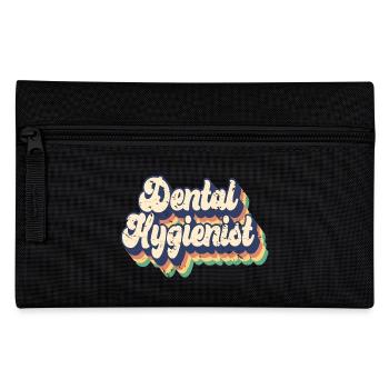Rétro Hygiéniste dentaire Est. 2023 Dentiste diplômé - Trousse - noir - Devant