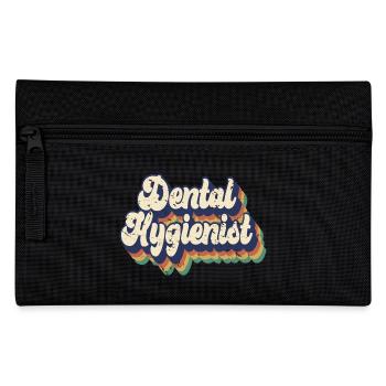 Rétro Hygiéniste dentaire Est. 2023 Dentiste diplômé - Trousse - noir - Devant