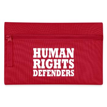 Human rights defenders - Federtasche - Rot - Vorne