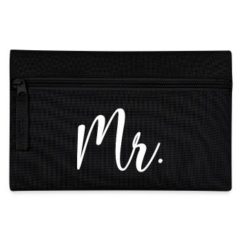 Mr. Matching Couple Engagement Wedding Honeymoon - Pencil Case - black - Front