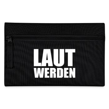 Laut werden - Federtasche - Schwarz - Vorne