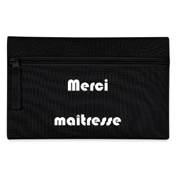 MERCI. MAÎTRESSE. MAÎTRE. MERCI MAÎTRESSE - Trousse - noir - Devant