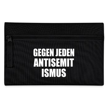Gegen jeden antisemitismus - Federtasche - Schwarz - Vorne