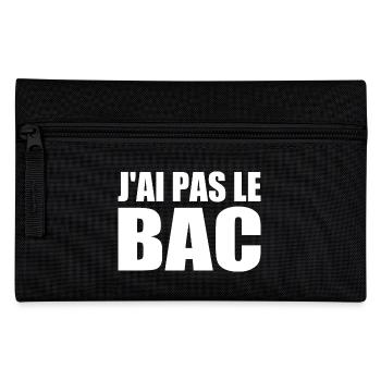 j'ai pas le bac - Trousse - noir - Devant