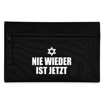 Nie wieder ist jetzt - Federtasche - Schwarz - Vorne