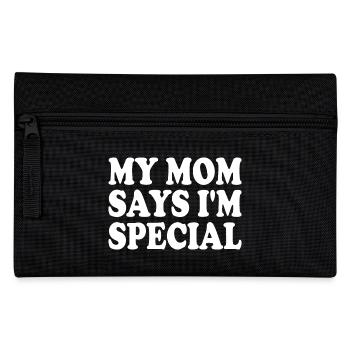 my mom says im special - Trousse - noir - Devant