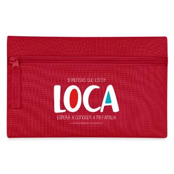 I'm crazy (dark) - Pencil Case - red - Front