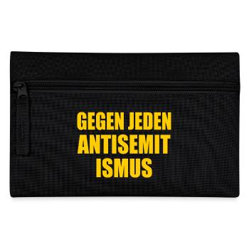 Gegen jeden antisemitismus - Federtasche - Schwarz - Vorne