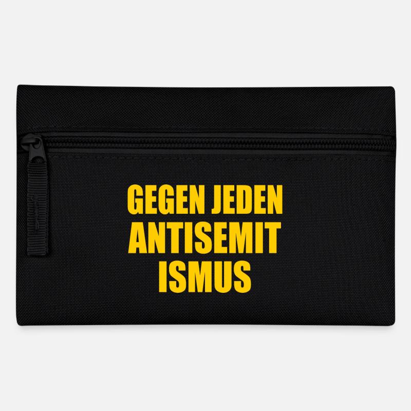 Gegen jeden antisemitismus - Federtasche - Schwarz
