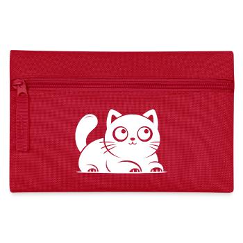 Dessin de chats chats chanceux mignons - Trousse - rouge - Devant