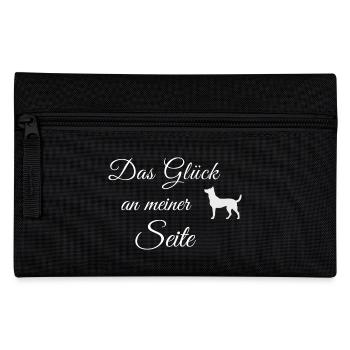 Das Glück an meiner Seite - Federtasche - Schwarz - Vorne