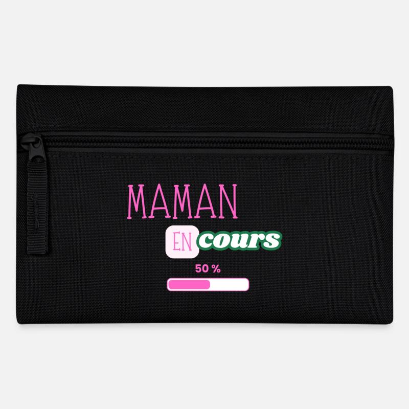 maman en cours - Trousse - noir