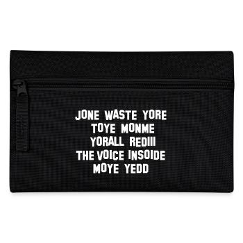 JONE WASTE YORE TOYE MONME YORALL REDIII THE VOICE - Federtasche - Schwarz - Vorne