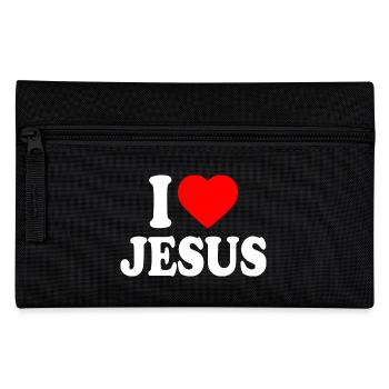 I love jesus - Federtasche - Schwarz - Vorne