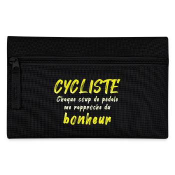 Bicycle bicycles bicycle bicycle bike biker mtb 1 - Pencil Case - black - Front