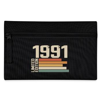 1991 Vintage - Retro 1991 Cadeau Anniversaire 1991 - Trousse - noir - Devant