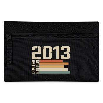 2013 Jahrgang - Retro 2013 Jubiläumsgeschenk 2013 - Federtasche - Schwarz - Vorne