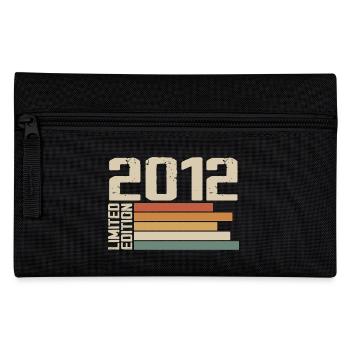 2012 Vintage - Retro 2012 Jubiläumsgeschenk 2012 - Federtasche - Schwarz - Vorne