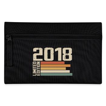 2018 Jahrgang - Retro 2018 Geburtstagsgeschenk 2018 - Federtasche - Schwarz - Vorne