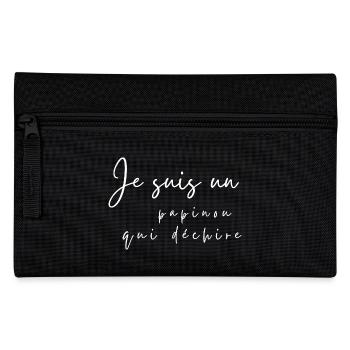 I'm a rocking grandpa - Pencil Case - black - Front
