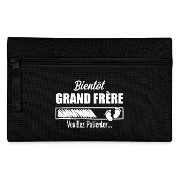 Bald Big Brother Geschenk Zukunft Big Brother - Federtasche - Schwarz - Vorne