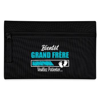 Bald Big Brother Geschenk Zukunft Big Brother - Federtasche - Schwarz - Vorne