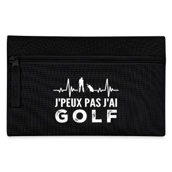 Je peux pas j'ai golf - Trousse - noir - Devant