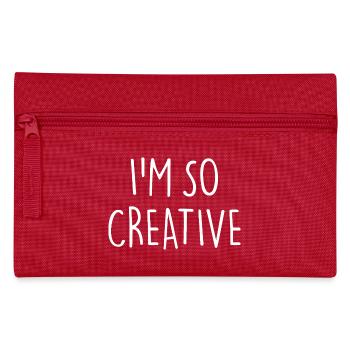 I'M SO CREATIVE - Pencil Case - red - Front