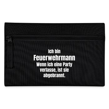 Feuerwehrmann - Federtasche - Schwarz - Vorne