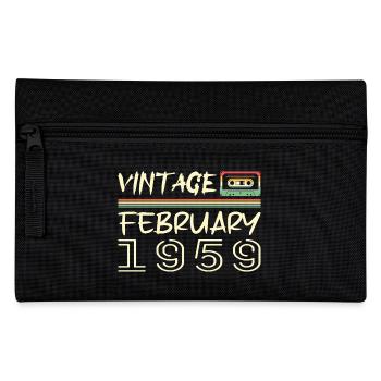 février 1959 meilleur cadeau février 1959 february - Trousse - noir - Devant
