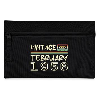 février 1956 meilleur cadeau février 1956 february - Trousse - noir - Devant