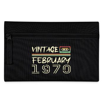 Februar 1970 Bestes Geschenk Februar 1970 Februar - Federtasche - Schwarz - Vorne