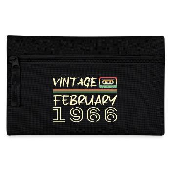 février 1966 meilleur cadeau février 1966 february - Trousse - noir - Devant
