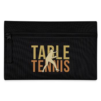 Tischtennisschläger Ping Pong Spruch Geschenk - Federtasche - Schwarz - Vorne