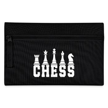 Gift Chess Sport Chess Master Brain Teaser - Pencil Case - black - Front